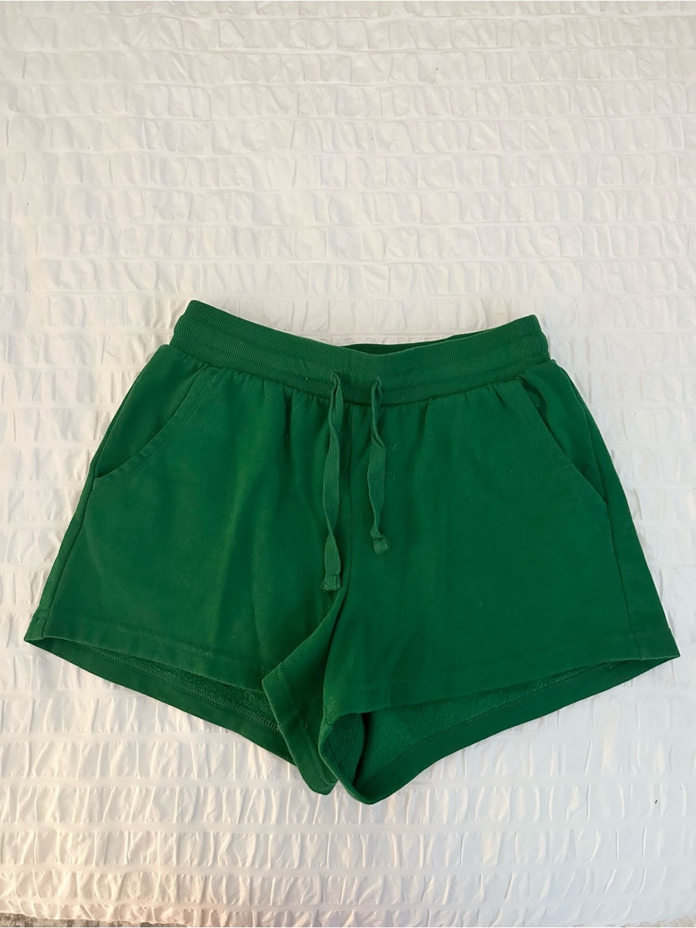 Colsie Green Fleece Lounge Shorts